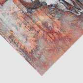 ウェスタン素朴ラストブラウンブルスカルヒマワリ 薄葉紙 (詳細)