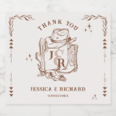 ウェスタン素朴ランチファームバーンカウボーイサンキュー ビールラベル (シングルラベル)