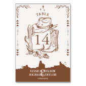 ウェスタン素朴ランチファームバーンカウボーイブーツ テーブルナンバー (裏面)