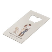 ウェスタン素朴ランチ結婚ズ クレジットカード栓抜き (正面アングル)