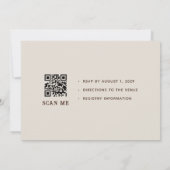 ウェスタン素朴ランチ結婚式招待状 招待状 (裏面)