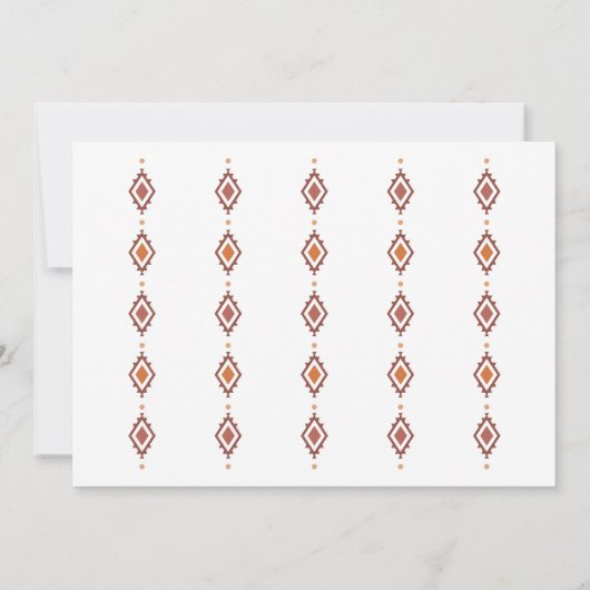 ウェスタン素朴リハーサルディナー招待状 招待状 (裏面)