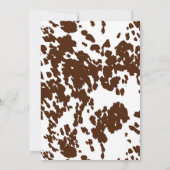 ウェスタン素朴ロデオカウボーイベビーシャワー招待状 招待状 (裏面)