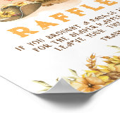 ウェスタン素朴ロデオ赤ちゃんシャワーおむつラッフル ポスター (角)