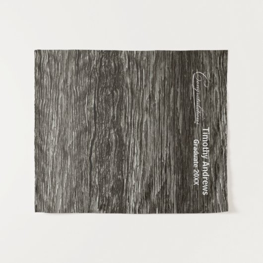 ウェスタン素朴卒業生のBDの背景 タペストリー (正面(横))