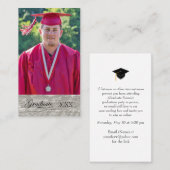 ウェスタン素朴卒業記念パーティー参加票 名刺 (正面/裏面)