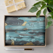 ウェスタン素朴女性のカーボーイシック動物のパターン 薄葉紙 (ギフト)