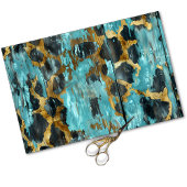 ウェスタン素朴女性のカーボーイシック動物のパターン 薄葉紙