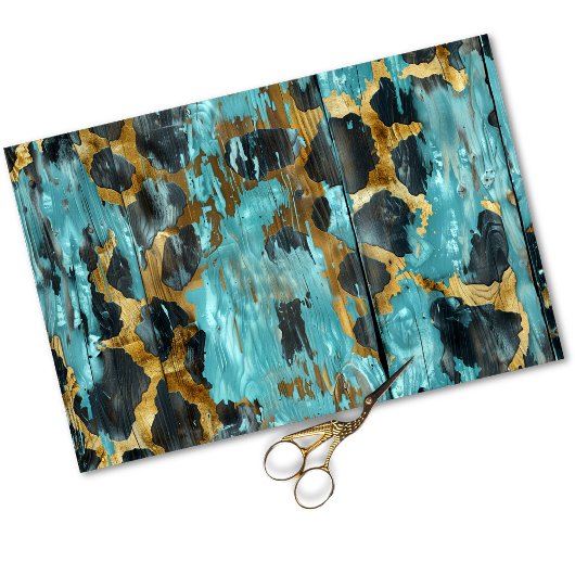 ウェスタン素朴女性のカーボーイシック動物のパターン 薄葉紙