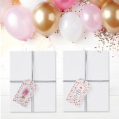 ウェスタン素朴女性のカーボーイハッピーバースデーガーリー ギフトタグ