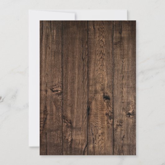 ウェスタン素朴女性のカーボーイ日付の保存誕生日 招待状 (裏面)