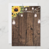 ウェスタン素朴・ザ・デー結婚タの 招待状 (裏面)