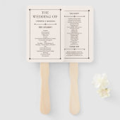 ウェスタン結婚ズの素朴国の結婚式用ハンドファン ハンドファン (正面&裏面)