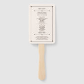 ウェスタン結婚ズの素朴国の結婚式用ハンドファン ハンドファン (裏面)