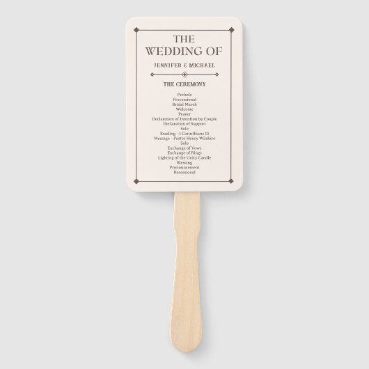 ウェスタン結婚ズの素朴国の結婚式用ハンドファン ハンドファン (正面)