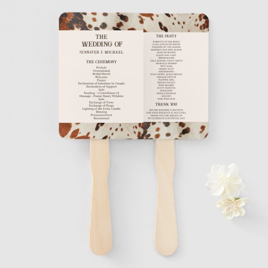 ウェスタン結婚ズの結婚ハンドファン ハンドファン (正面&裏面)