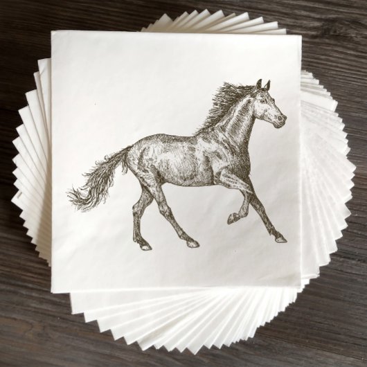 ウェスタン結婚ズウマカントリー素朴馬術師 スタンダードカクテルナプキン