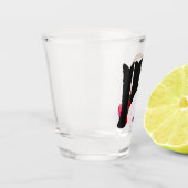 ウェスタン結婚ズカウボーイブーツハットバラグルーミング ショットグラス (左)