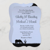 ウェスタン結婚ズテーマ招待状 招待状 (正面/裏面)