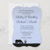 ウェスタン結婚ズテーマ招待状 招待状 (正面)