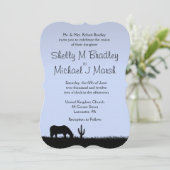 ウェスタン結婚ズテーマ招待状 招待状 (スタンド正面)