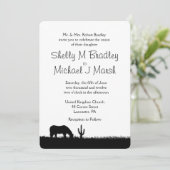 ウェスタン結婚ズテーマ招待状 招待状 (スタンド正面)