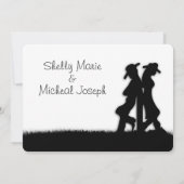 ウェスタン結婚ズテーマ招待状 招待状 (裏面)