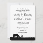 ウェスタン結婚ズテーマ招待状 招待状 (正面)