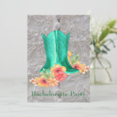 ウェスタン結婚ズバチェロレッテカスタム 招待状 (スタンド正面)