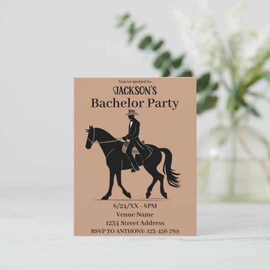 ウェスタン結婚ズバチュラーパーティ 招待状 (スタンド正面)