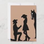 ウェスタン結婚ズリハーサルディナー招待状 招待状 (裏面)