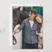 ウェスタン結婚ズ婚約 招待状 (裏面)