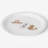 ウェスタン結婚ズ素朴・カウボーイ結婚ズ ペーパープレート (アングル)