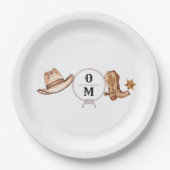 ウェスタン結婚ズ素朴・カウボーイ結婚ズ ペーパープレート (正面)