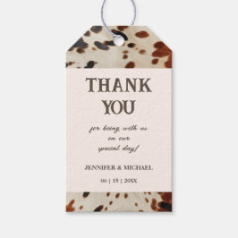 ウェスタン結婚ズ結婚式の引き出物 ギフトタグ