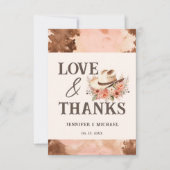 ウェスタン結婚ズ赤面コウィドサンキュー サンキューカード (正面)