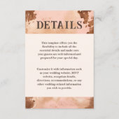 ウェスタン結婚ズ赤面ピンクコウィド詳細 エンクロージャーカード (正面)