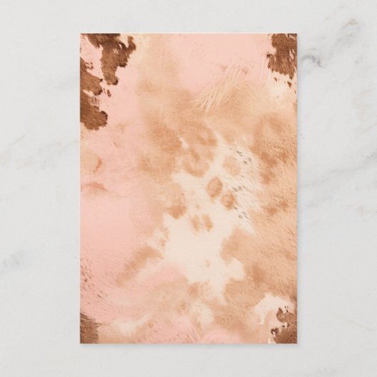 ウェスタン結婚ズ赤面ピンクコウィド詳細 エンクロージャーカード (裏面)