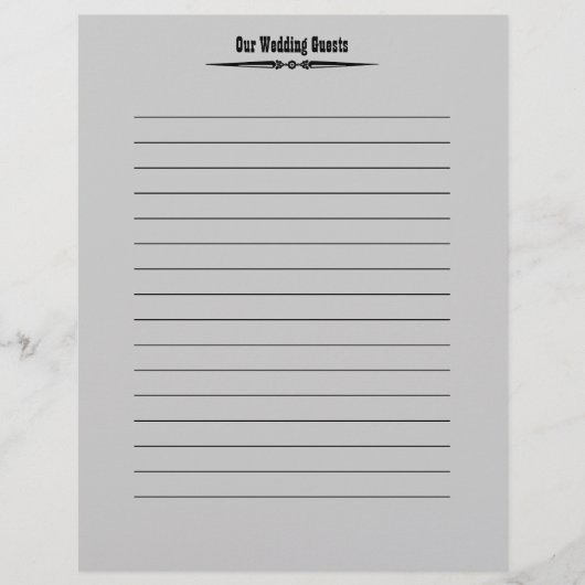 ウェスタン結婚ズ |ゲストレジストリページ (正面)