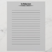 ウェスタン結婚ズ |ゲストレジストリページ (裏面)