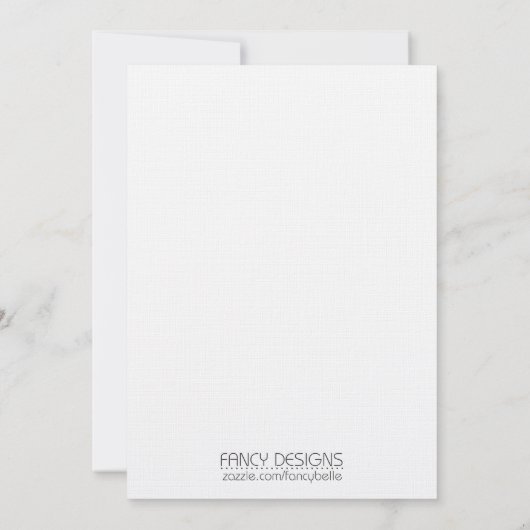 ウェスタン結婚ズ 招待状 (裏面)