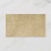 ウェスタン結婚バーラップ座席表 プレイスカード (裏面)