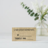 ウェスタン結婚バーラップ座席表 プレイスカード (スタンド正面)