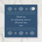 ウェスタン結婚式の引き出物ラベルリオランチョサンキュー フェイバータグ (裏面)