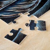 ウェスタン美しいワイルドムスタンブルートーン ジグソーパズル (側面)