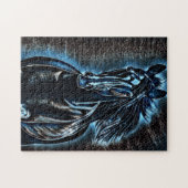 ウェスタン美しいワイルドムスタンブルートーン ジグソーパズル (横)