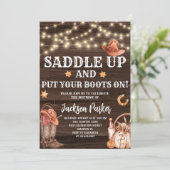 ウェスタン誕生日カウボーイバースデーパーティー 招待状 (スタンド正面)