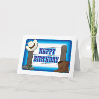 ウェスタン誕生日カード カード