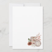 ウェスタン誕生日バッシュウォーター色フローラ女性のカーボーイ 招待状 (裏面)