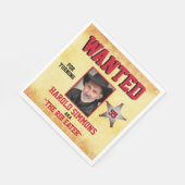 ウェスタン誕生日指名手配 スタンダードランチョンナプキン (角)